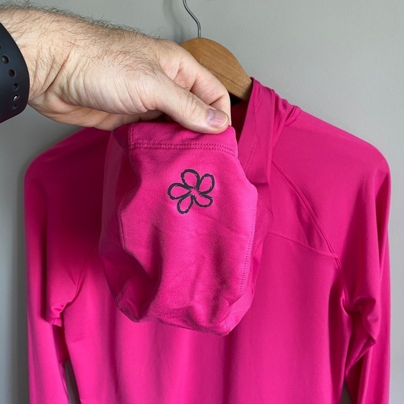 Tuff Athletics Women's Lightweight Pink Athletic Zip Up Hoodie Jacket Medium - Picture 8 of 15